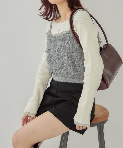 2WAY針織吊帶背心