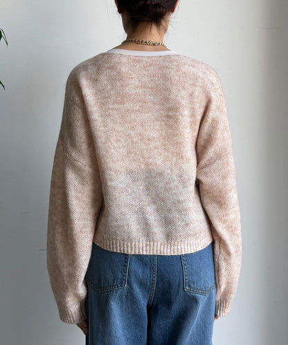 馬海毛混紡套頭衫