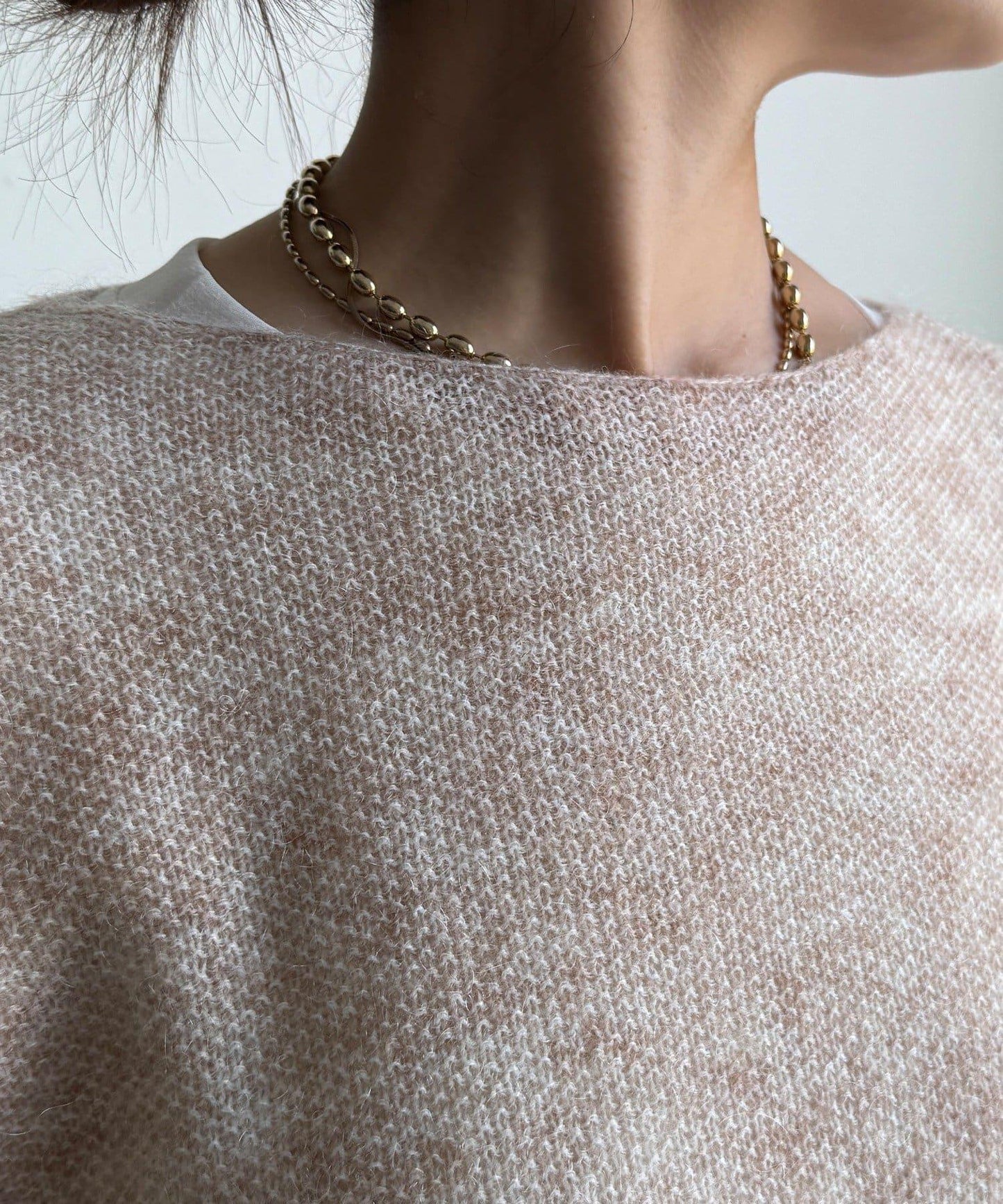 馬海毛混紡套頭衫