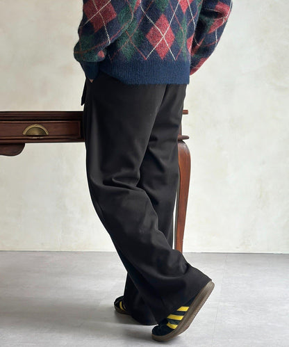 仿羊毛繫帶休閒褲