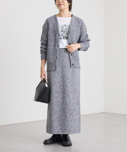 【可搭配套裝】圈圈紗線修身半身裙/預計12月上旬發貨