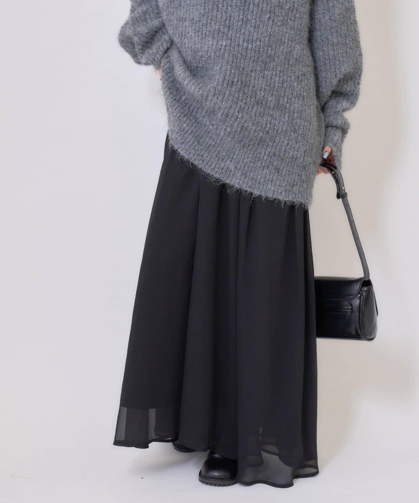 透視吊帶兩件套連衣裙