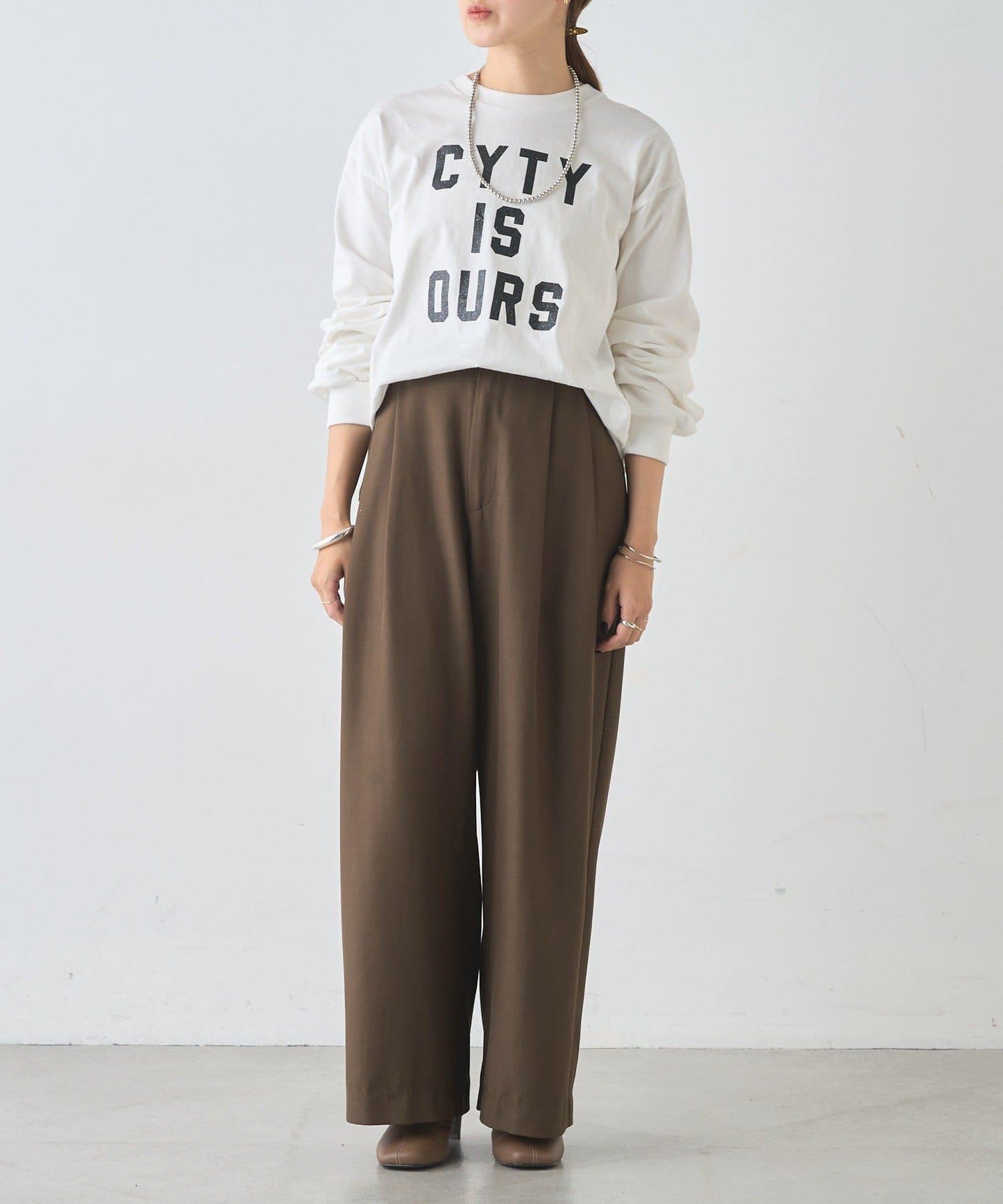 標誌印花長袖T恤