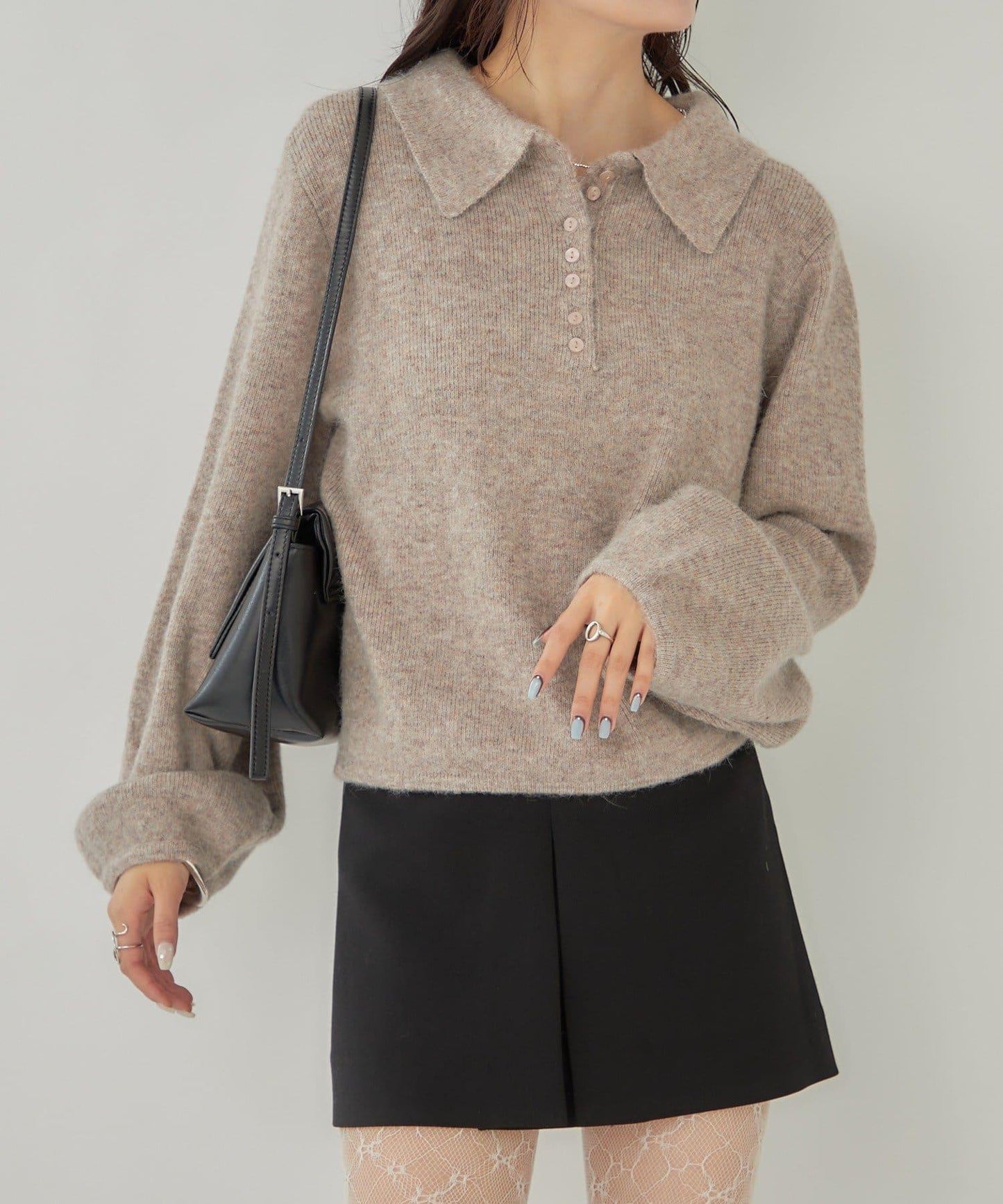 帶領長袖針織衫