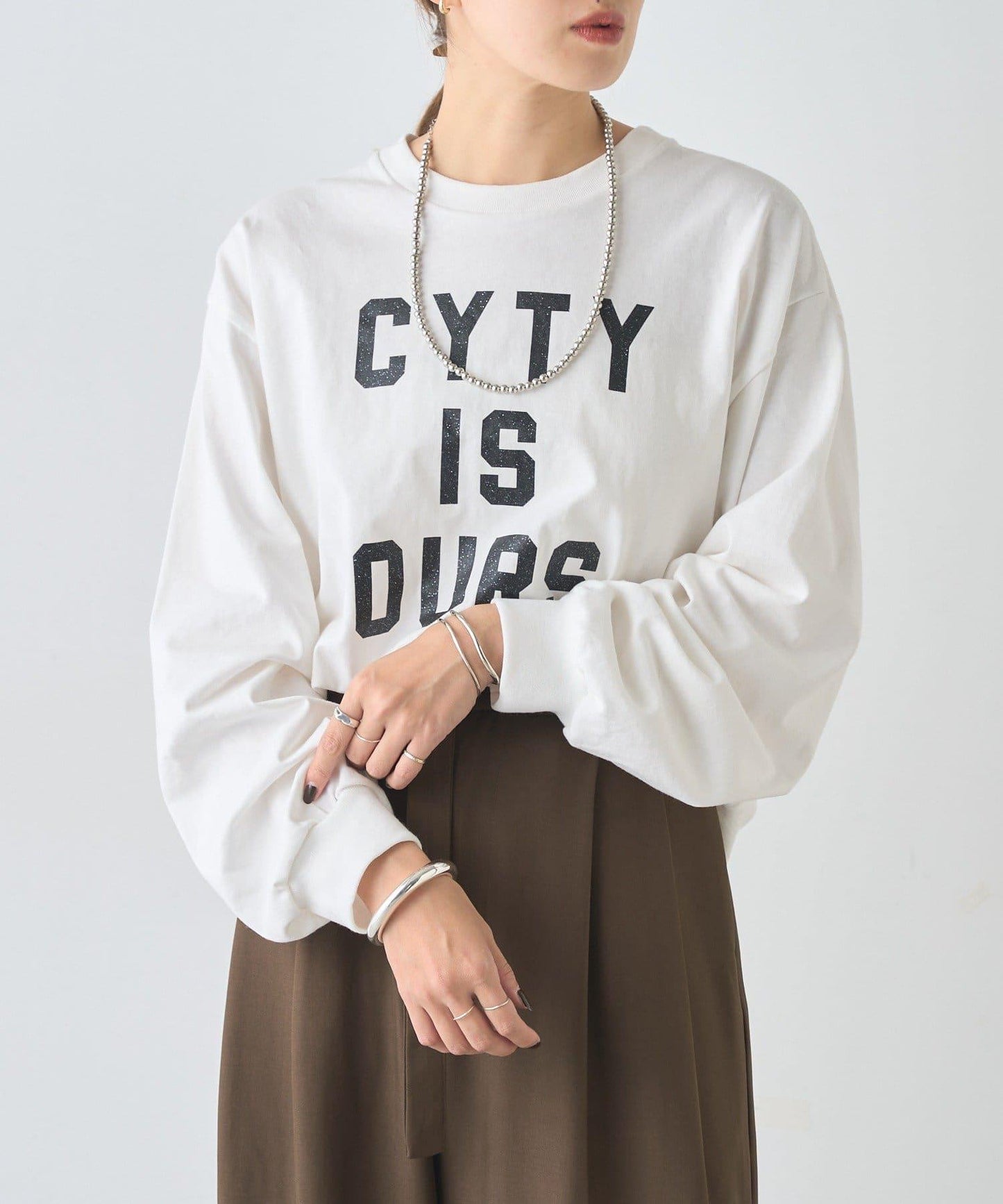 標誌印花長袖T恤