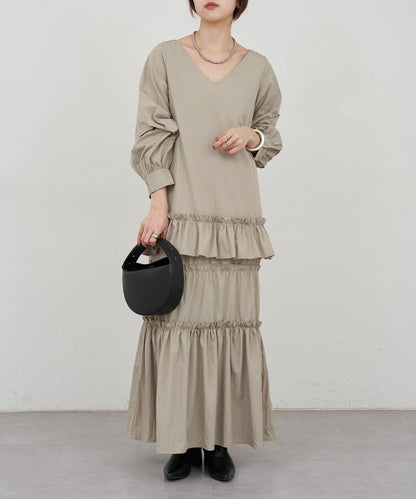 層疊連衣裙