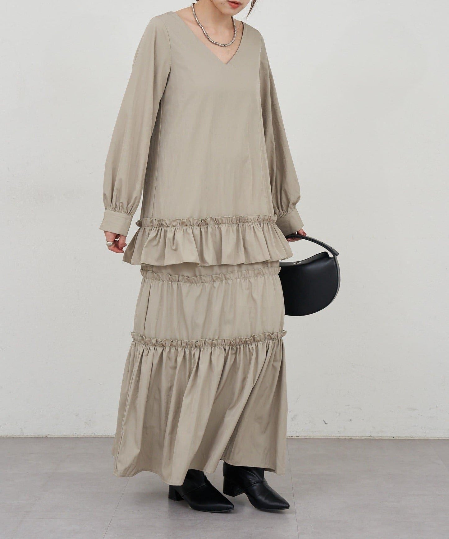 層疊連衣裙