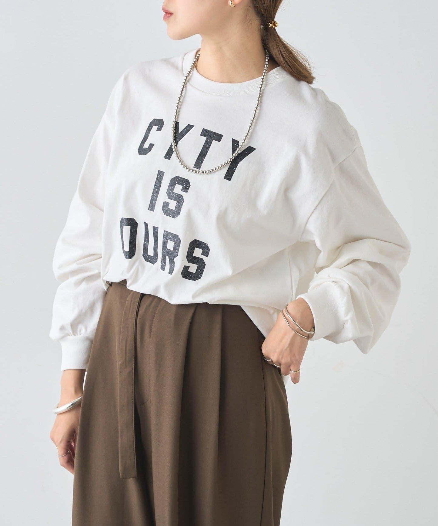 標誌印花長袖T恤