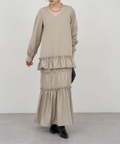 層疊連衣裙