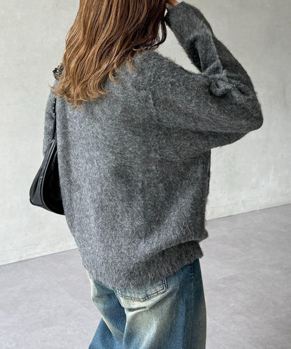 偉人仿馬海毛針織衫