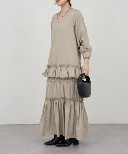 層疊連衣裙