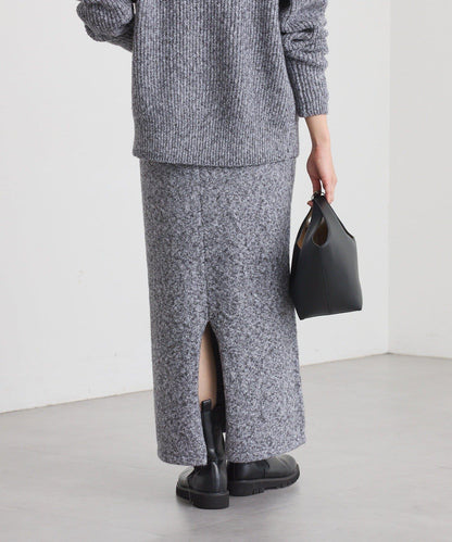 【可搭配套裝】圈圈紗線修身半身裙/預計12月上旬發貨