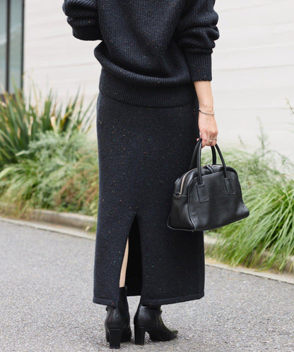 【可搭配套裝】圈圈紗線修身半身裙/預計12月上旬發貨