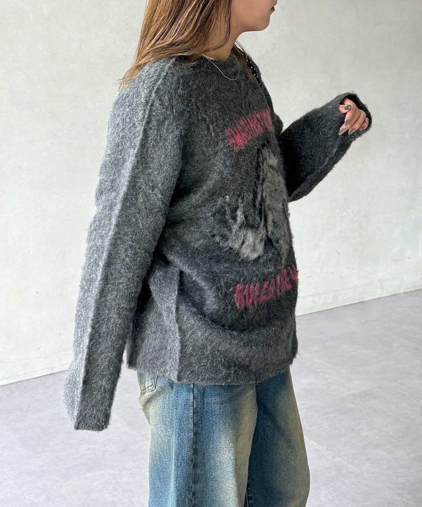 偉人仿馬海毛針織衫