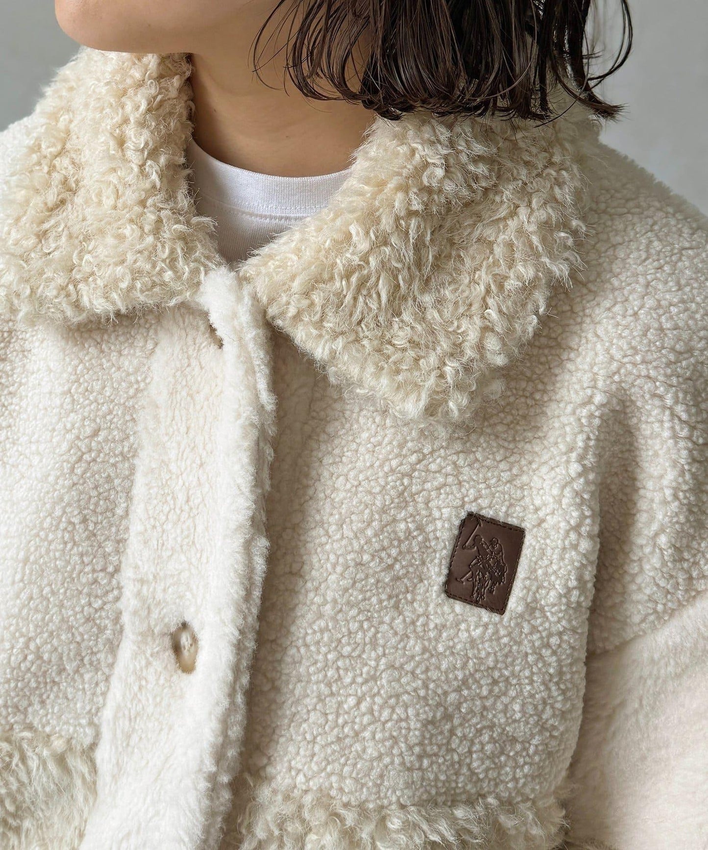 【U.S. POLO ASSN. 】仿毛外套