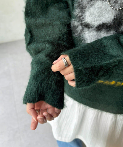 偉人仿馬海毛針織衫