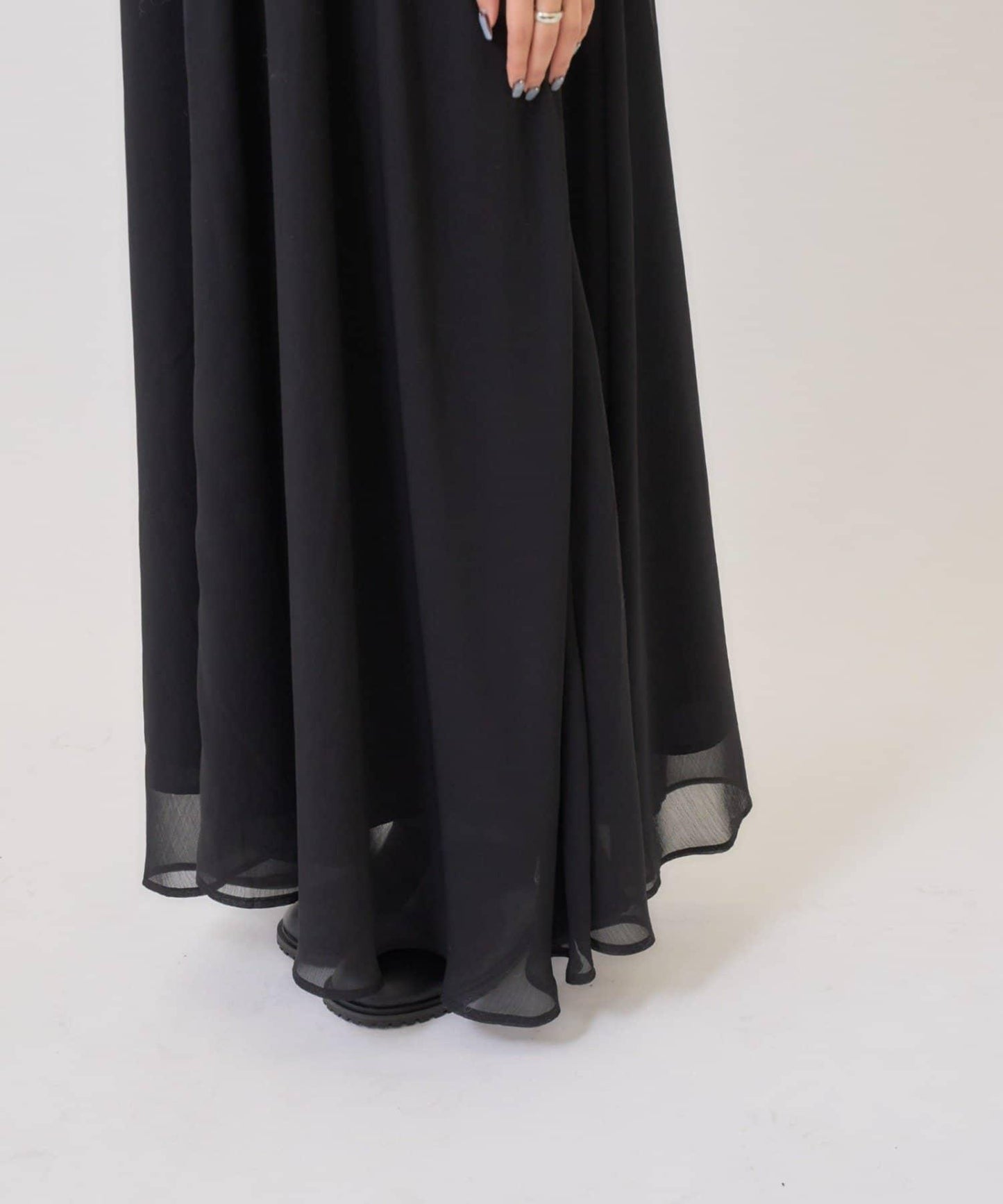 透視吊帶兩件套連衣裙