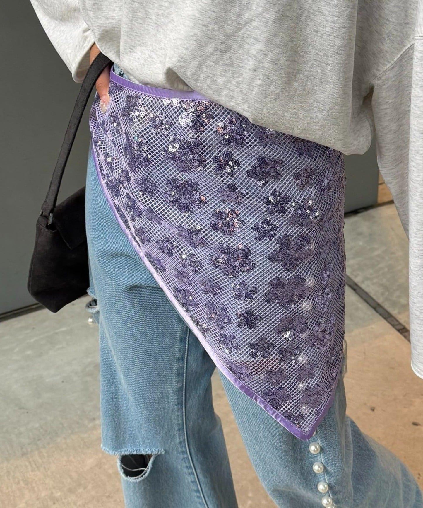 【CIAOPANIC TYPY】H.S亮片三角圍巾