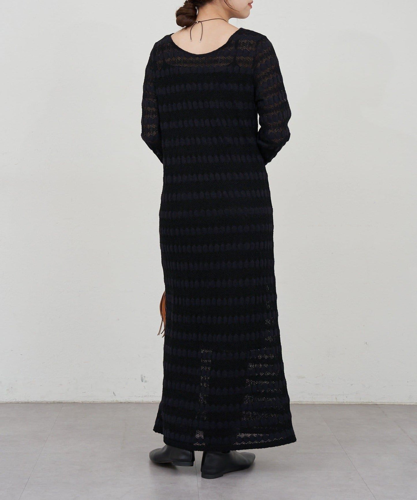 鏤空針織連衣裙