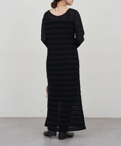 鏤空針織連衣裙