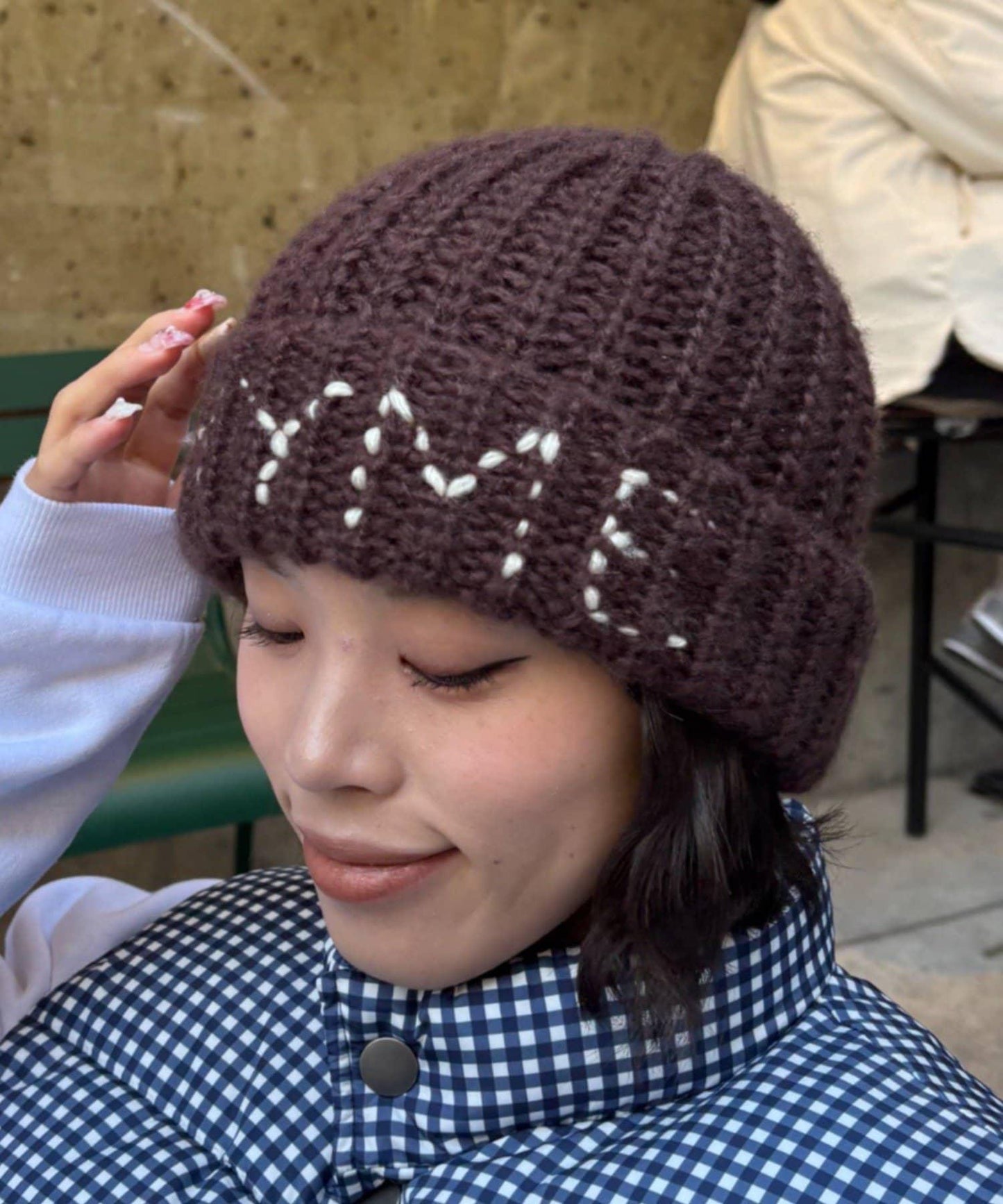 【UNISEX】刺繡logo針織帽