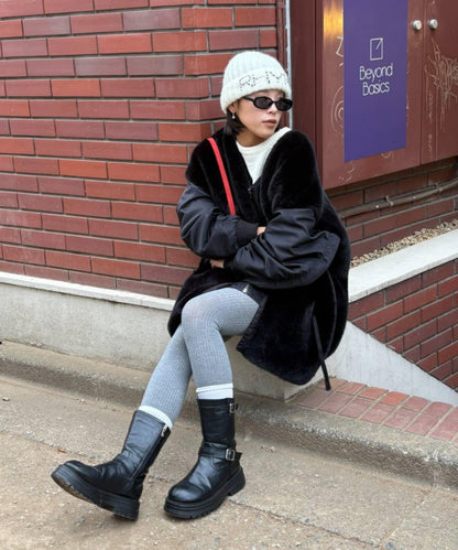 【UNISEX】刺繡logo針織帽