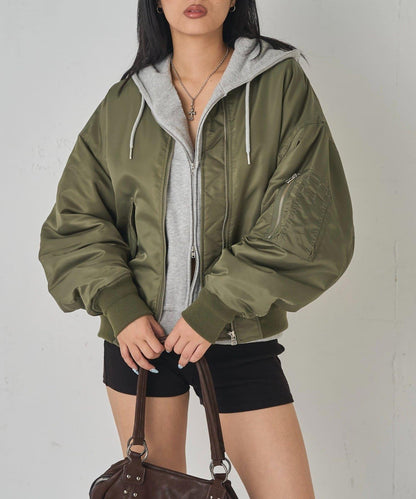 Sourcream飛行員夾克MA1