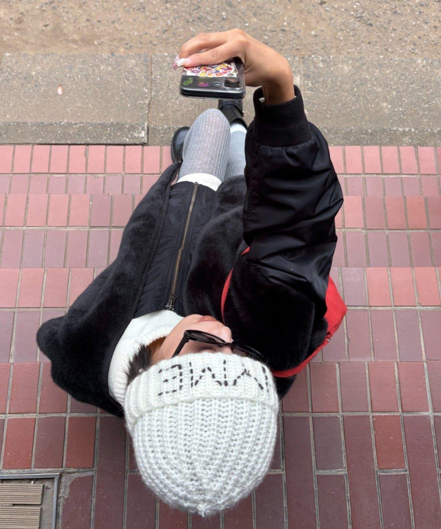 【UNISEX】刺繡logo針織帽