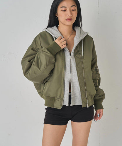 Sourcream飛行員夾克MA1