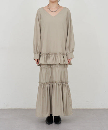 層疊連衣裙
