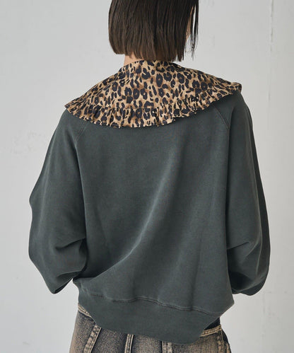 【WHO'S WHO gallery】拼色荷葉邊可拆卸領