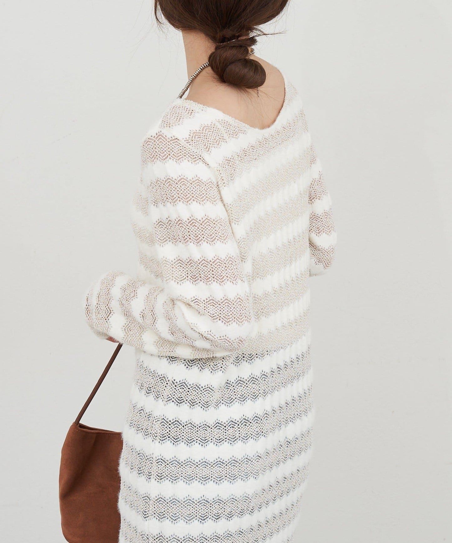 鏤空針織連衣裙