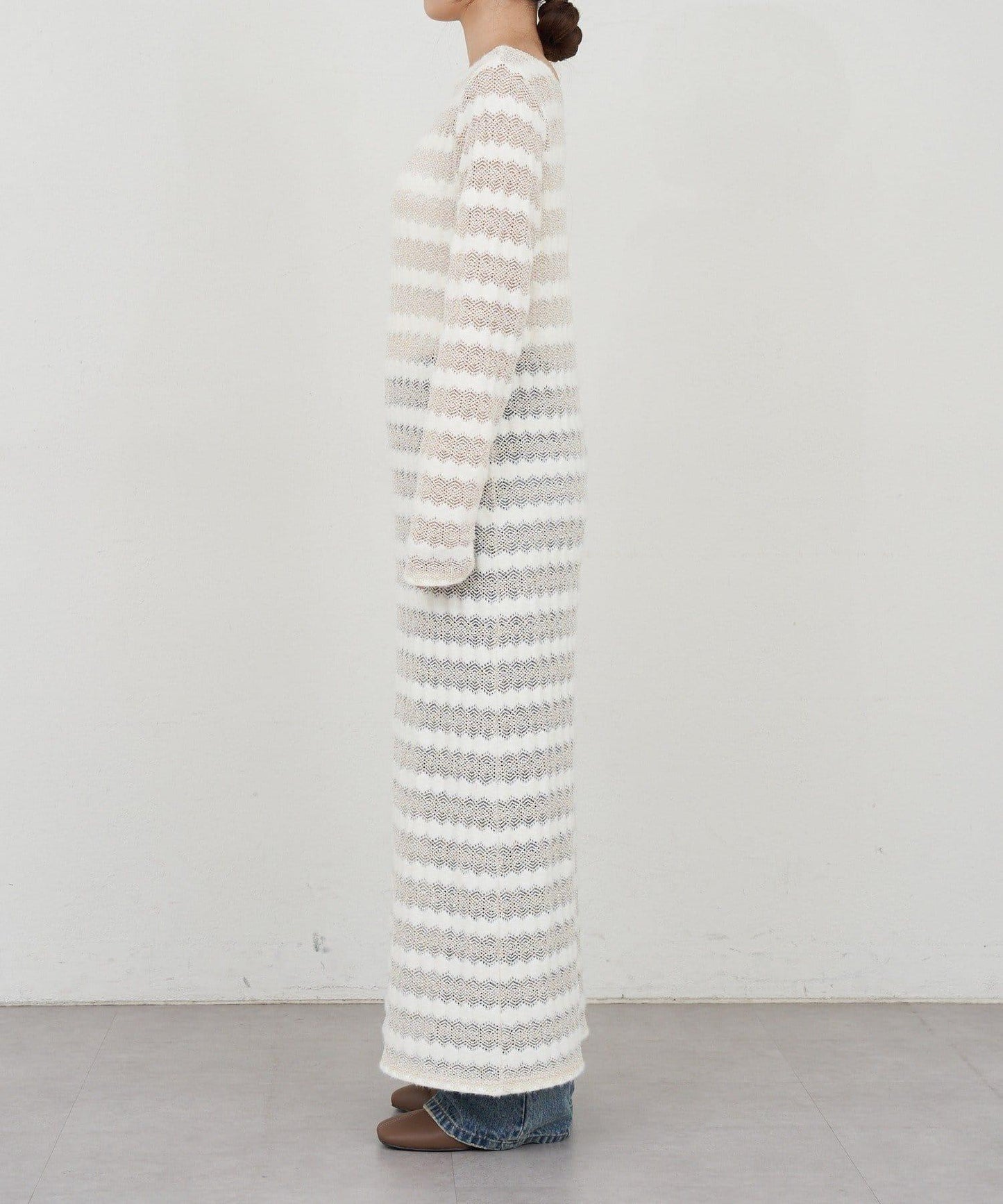 鏤空針織連衣裙