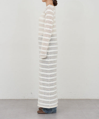 鏤空針織連衣裙