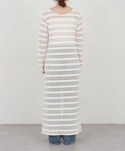 鏤空針織連衣裙