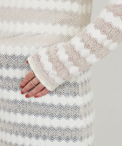 鏤空針織連衣裙