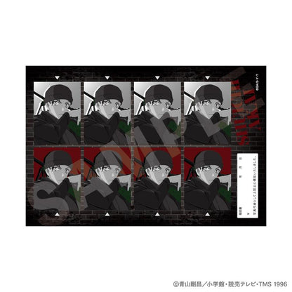 《名偵探柯南》_塗鴉系列 隨機證件照風格貼紙 黑白版（共10款）【BOX／10個裝】
