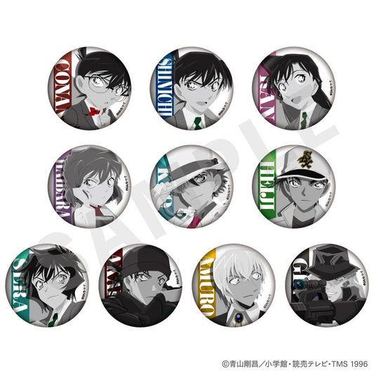 《名偵探柯南》_塗鴉系列 盲盒閃耀徽章 單色版（共10款）【BOX／10個裝】