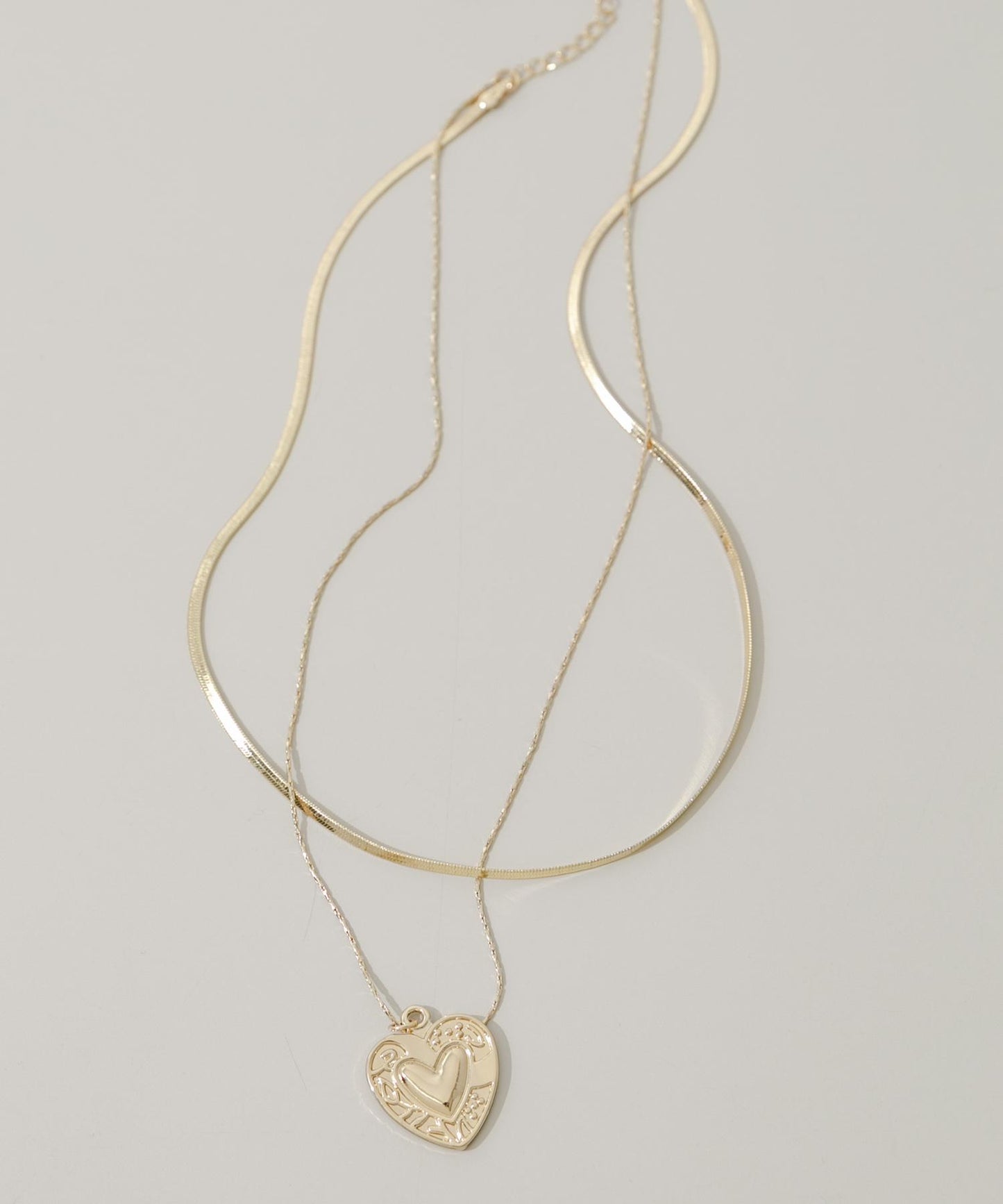 愛心吊墜多層項鍊