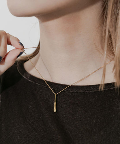 不鏽鋼漸變水滴吊墜項鍊