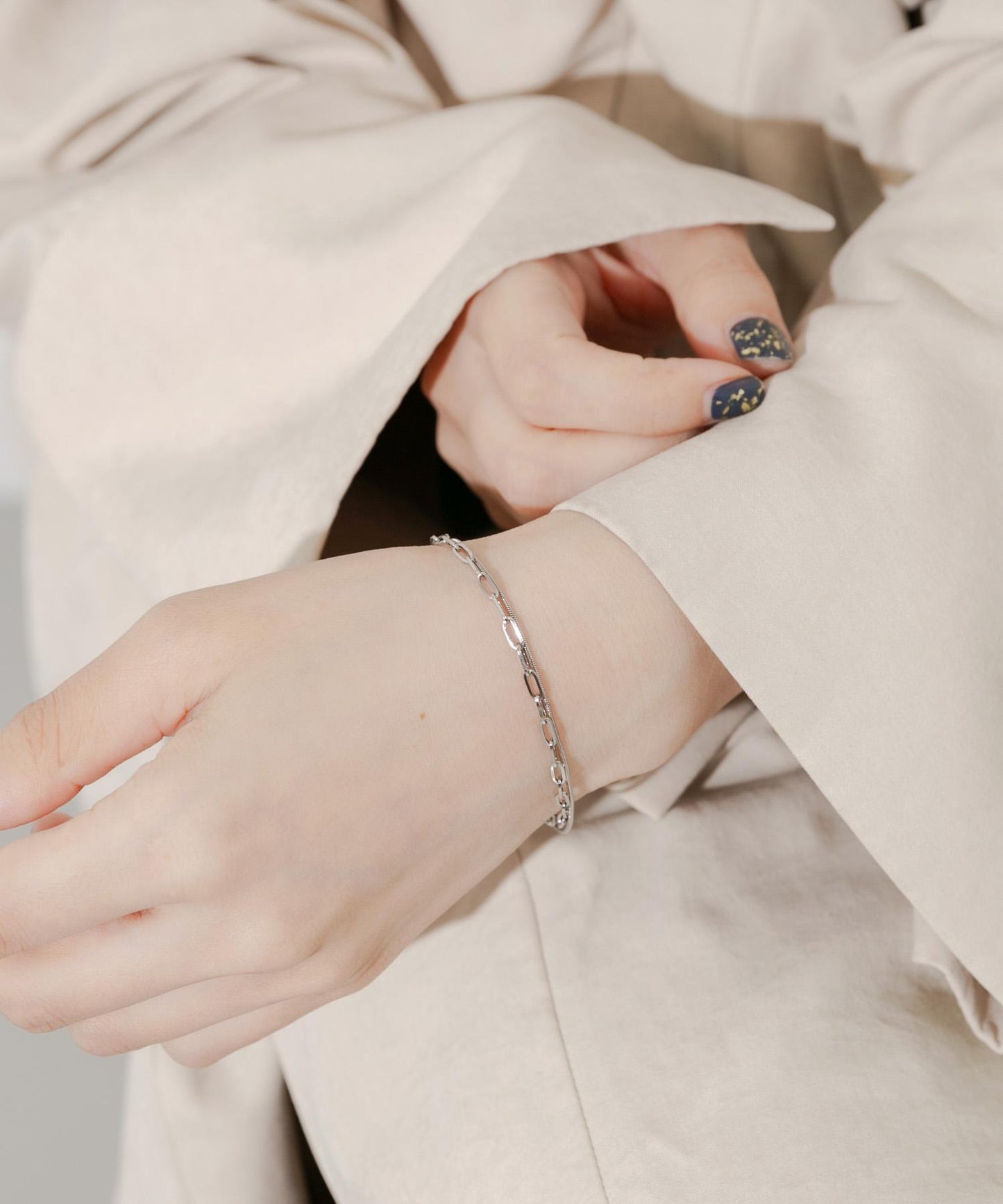 不鏽鋼設計鏈條手鍊