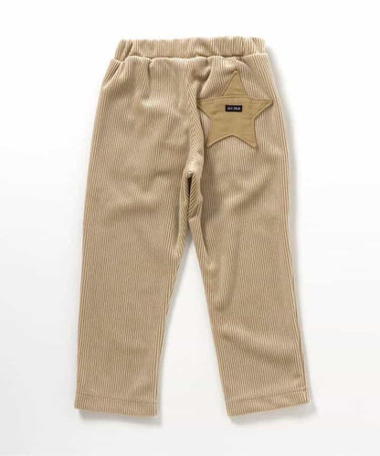 星形口袋燈芯絨長褲 10分丈