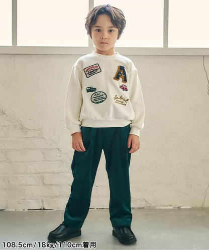 星形口袋燈芯絨長褲 10分丈