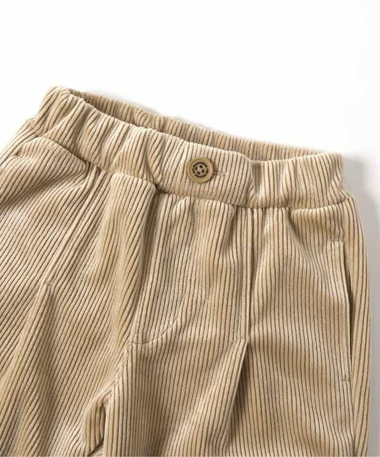 星形口袋燈芯絨長褲 10分丈