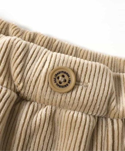 星形口袋燈芯絨長褲 10分丈