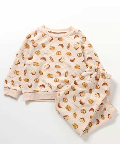 麵包&恐龍圖案絎縫睡衣
