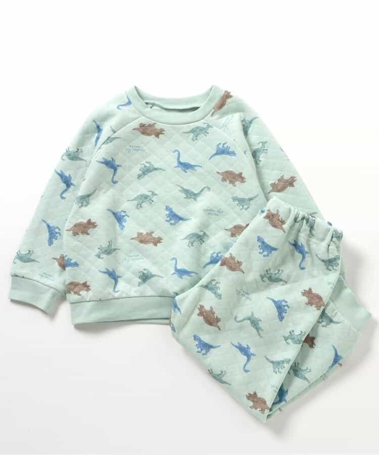 麵包&恐龍圖案絎縫睡衣