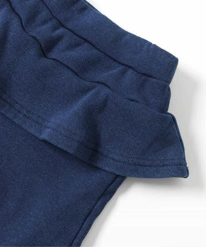 內層搖粒絨荷葉邊/7天穿搭風格褲子 十分褲