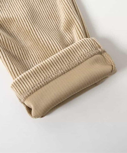 星形口袋燈芯絨長褲 10分丈