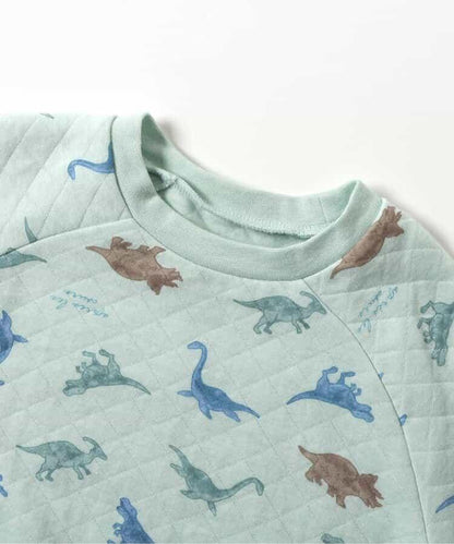 麵包&恐龍圖案絎縫睡衣